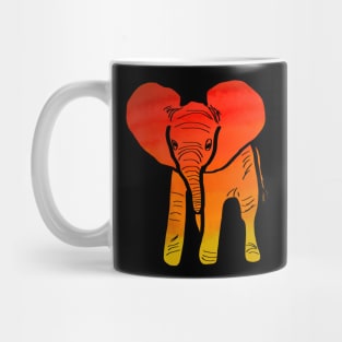 Sunset Elephant Mug
